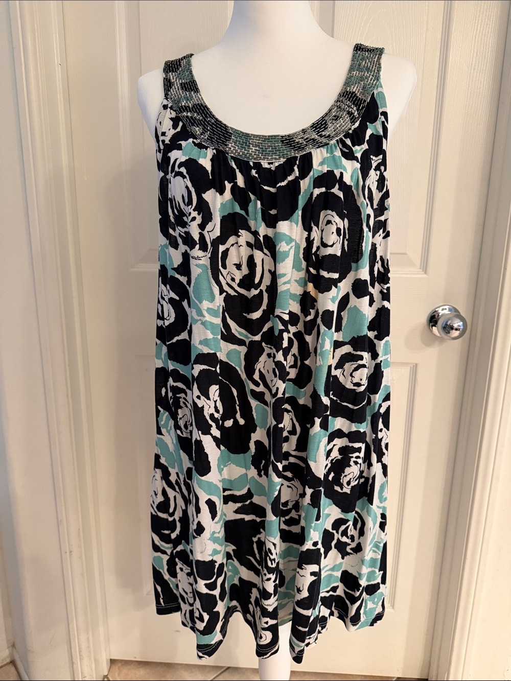 INC INTERNATIONAL CONCEPTS BEJEWELED LONG SUMMER TOP